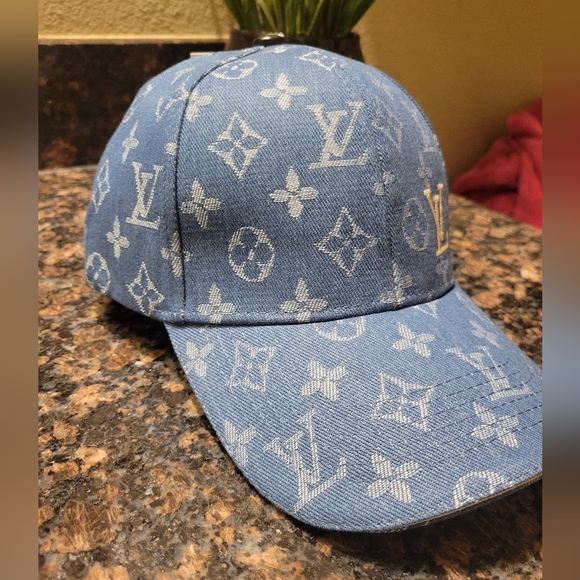 Louis Vuitton Denim Blue Monogram Hat - Picture 2 of 10
